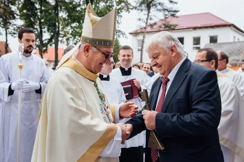 Odovzdanie kľúča od farského kostola